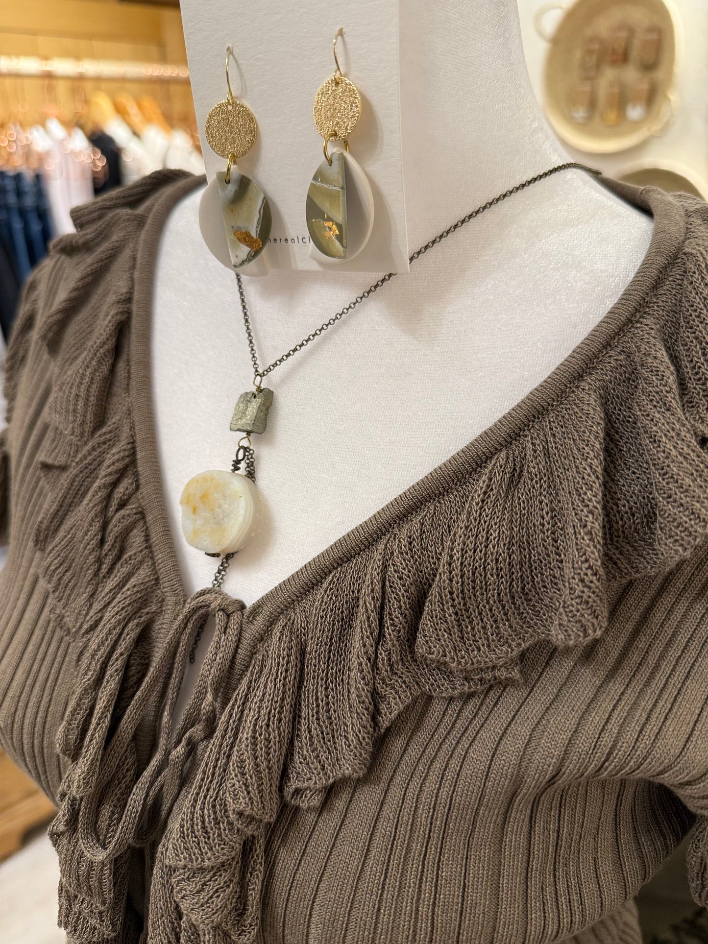 Ruffle Tie-Front Sleeveless Top