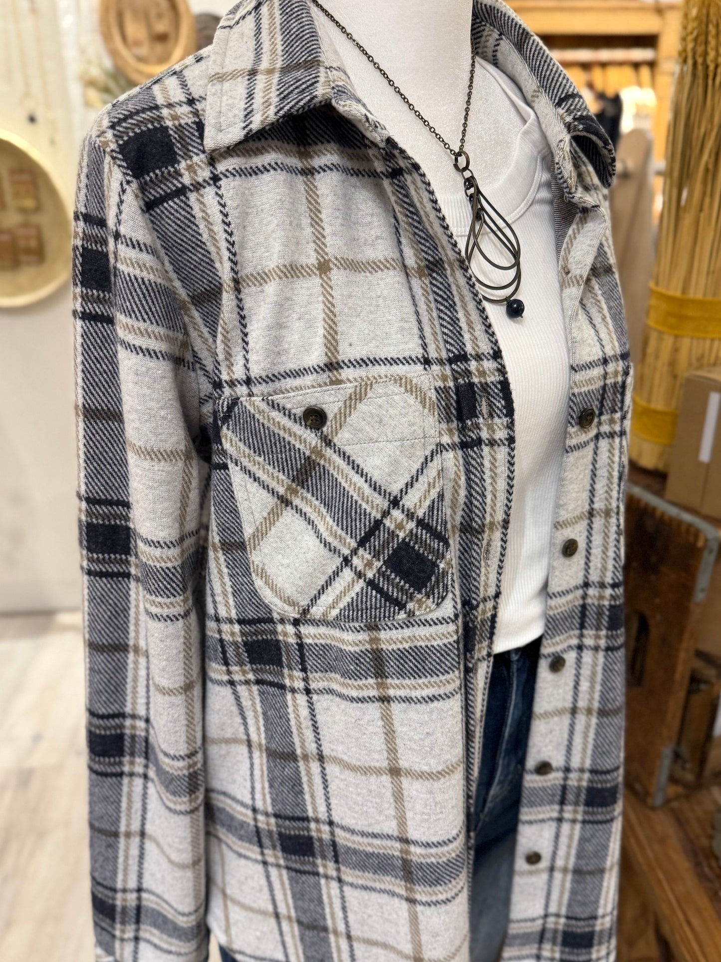 Soft + Cozy Plaid (black/gray/brown)