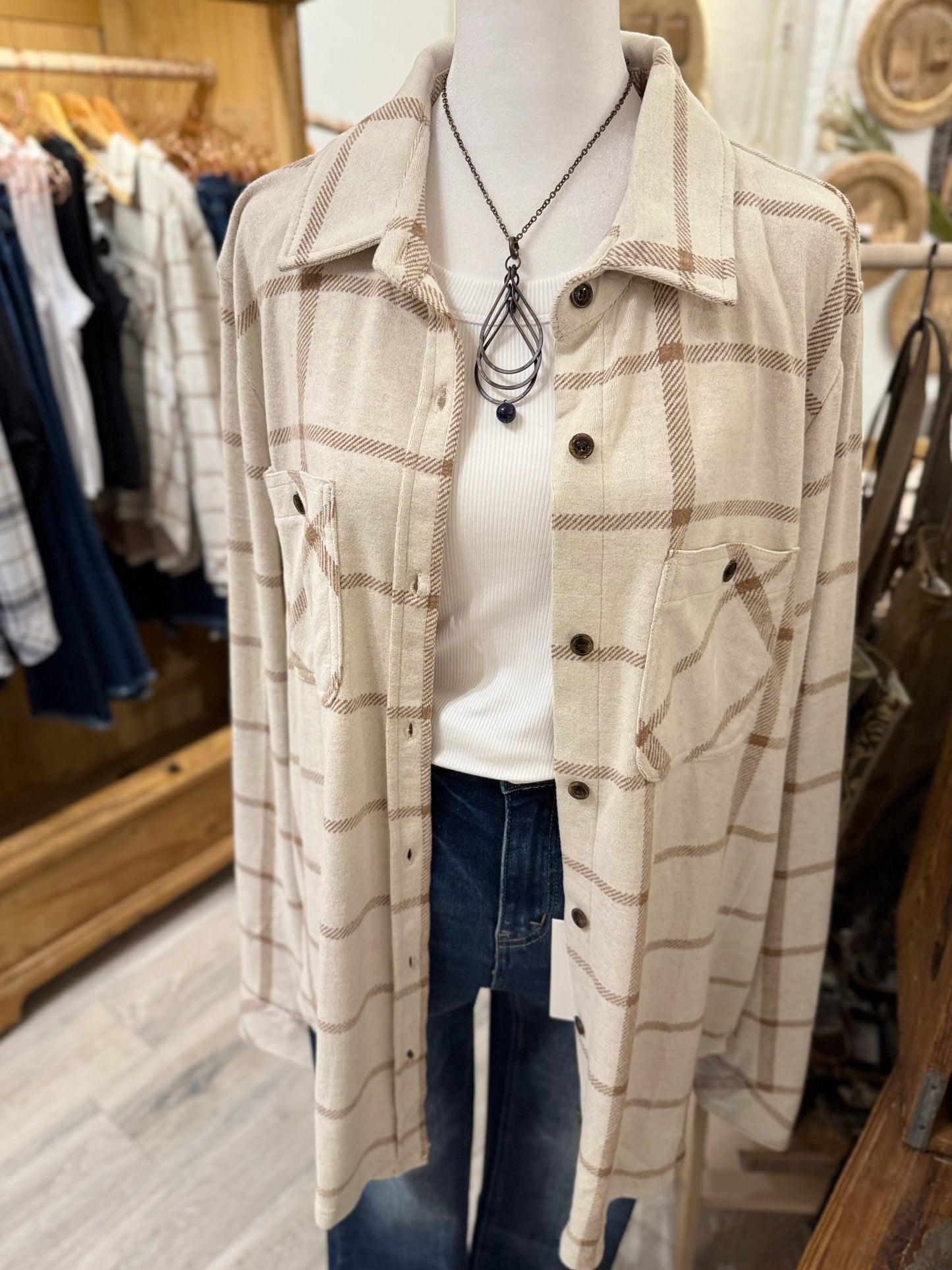 Soft + Cozy Plaid (beige/brown)