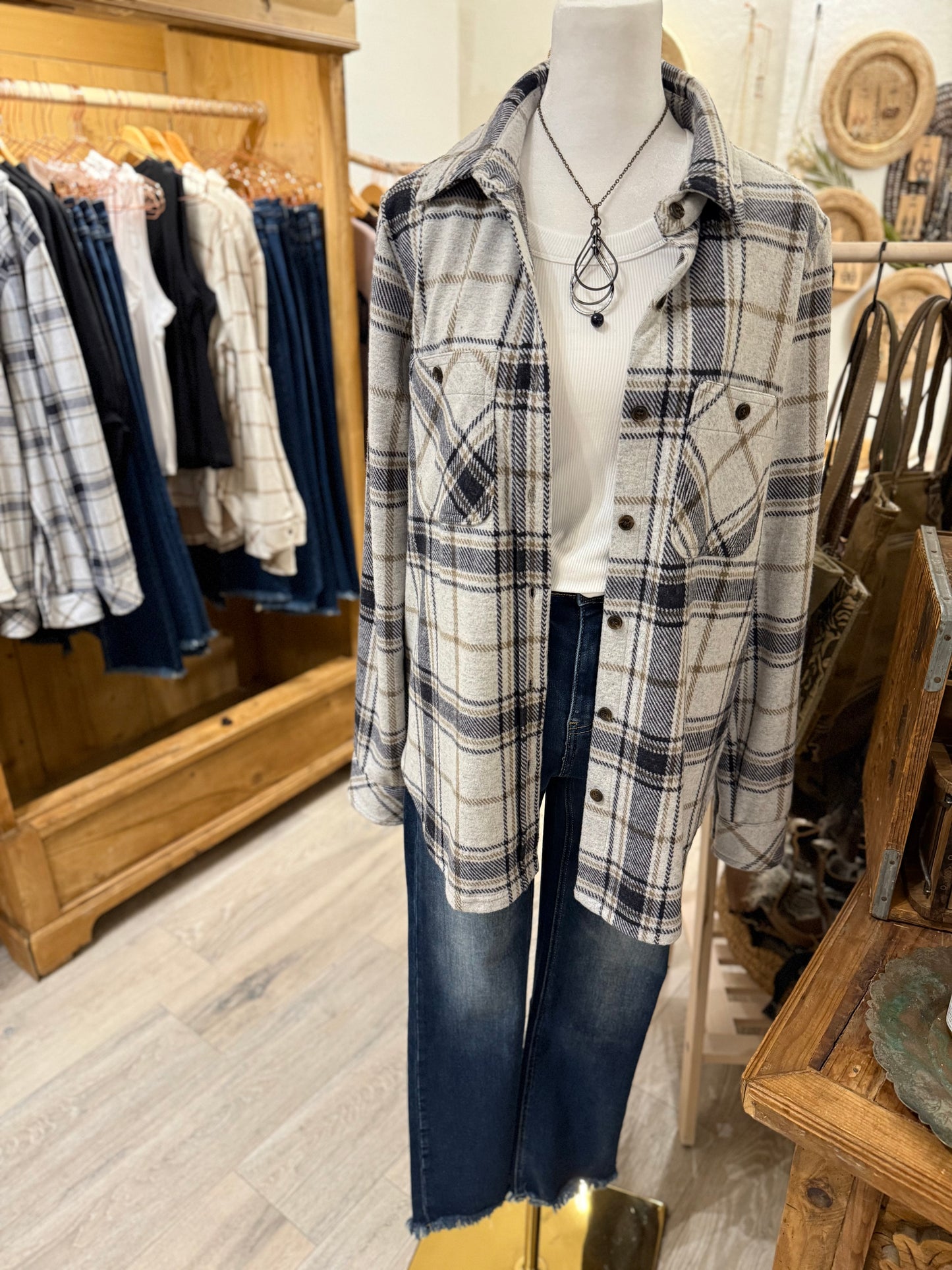 Soft + Cozy Plaid (black/gray/brown)