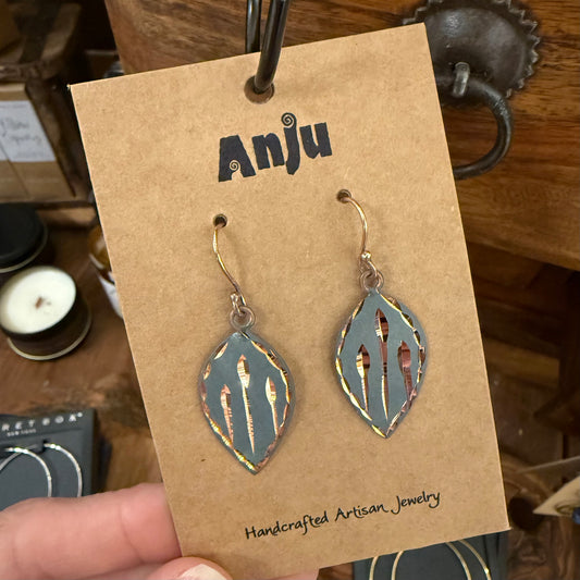 Patina Dandelion Whisper Earrings