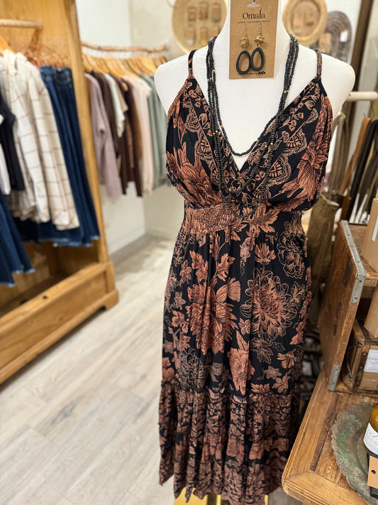 “Step Into Fall” Maxi Dress
